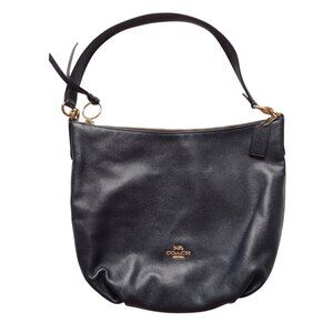 Coach Chelsea Hobo Bag in Navy Pebbled Leather High Quality Purse